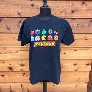 Vintage Black Pac-Man Graphic T-Shirt